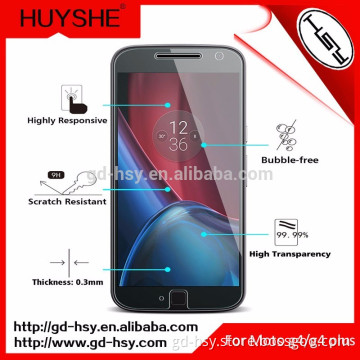 HUYSHE Factory Supplier for Moto G4 Plus Waterproof Tempered Glass Screen Protector for Moto G4